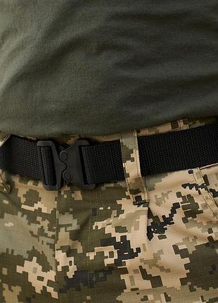 Поясной ремень с быстрым сбросом/ тактический армейский ремень на пояс/ черный поясной ремень для военных/