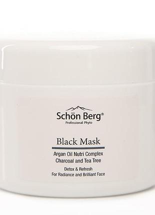 Детокс-маска з активованим вугіллям і ем чайного дерева detox mask with charcoal, 250 мл