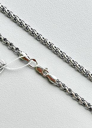 Серебряная цепочка ручеек (бисмарк) 4 мм, 925 пробы
