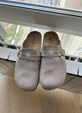 Шльопанці birkenstock чоловічі 45 розмір сірі