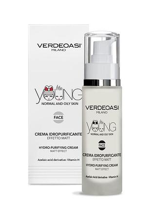 Очищаючий та зволожуючий крем з матовим ефектом hydro-purifying cream matt effect, 50 мл