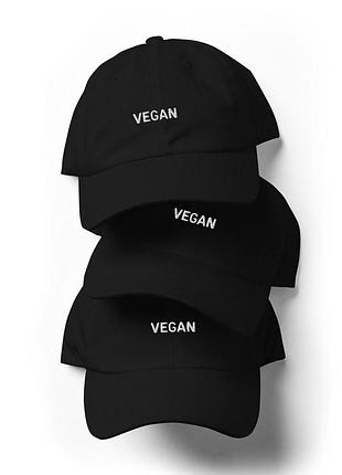 Кепка vegan черная