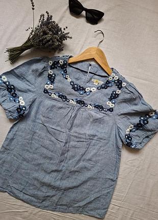 Блуза-топ из льна boden