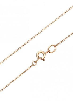 Золотий ланцюжок 45 см тонкий якірний литий та міцний, 585 проба