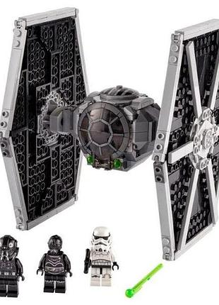 Конструктор лего для детей серия звездные войны имперский сид истребитель игрушки китайский конструктор наборы