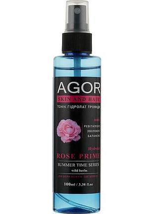 Тонік гідролат троянди прайм agor 100 мл