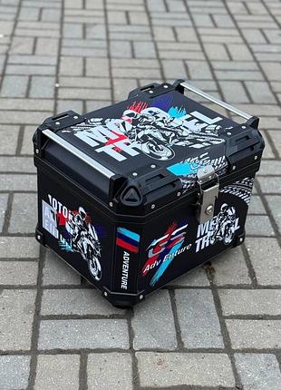Мото кофр ,большой для мотоцикла скутера мопеда, мото чемодан багажник. 45l -410*330*310mm