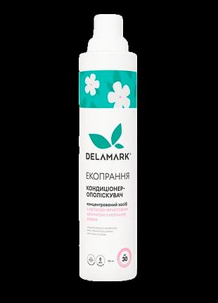 Эко кондиционер-ополаскиватель delamark с цветочно-фруктовым ароматом с нотками амбры 750 мл