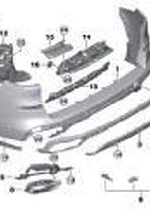 Кронштейн кріплення бампера (заднього) bmw x5 (g05) 18-(r)