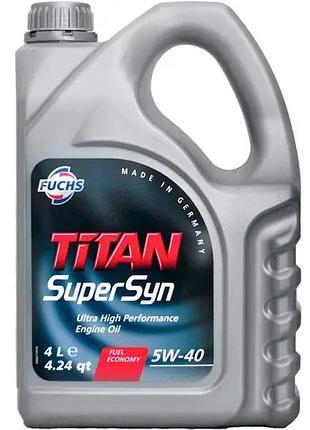 Моторне масло fuchs titan supersyn 5w-40 4l