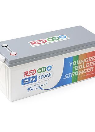 Аккумуляторная батарея redodo 25.6v 100ah 2560wh lifepo4 (100/100a)(532*207*215)