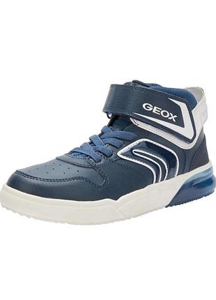 Дитячі черевики хайтопи geox grayjay 28,29,35 р з мигалками (вимикаються)  демісезонні хлопчику