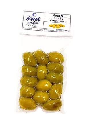 Оливки зеленые с косточкой greek product 100 г