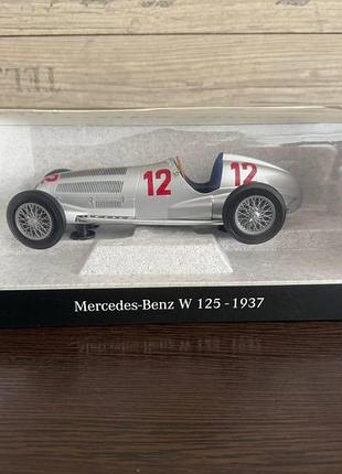 Модель гоночного болида mercedes-benz w 125 – r. carraciola (1937), 1:18 scale
