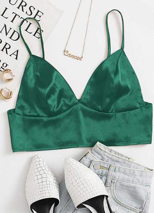 🥰атласний топ shein s