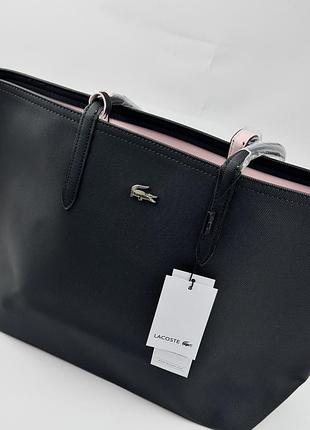 Сумка-шоппер lacoste, двухсторонняя