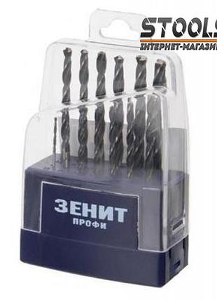 Набір свердл зеніт профі р6м5 1,5-6,5 мм 13 шт.