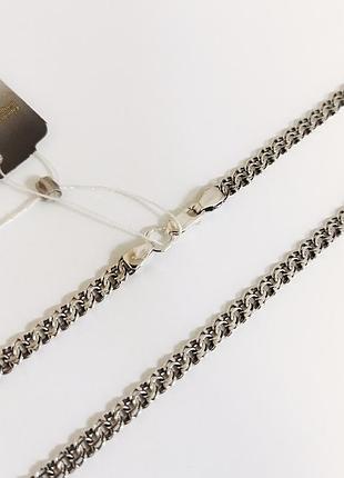 Серебряная мужская цепочка бисмарк гарибальди 50 см 12.71 г