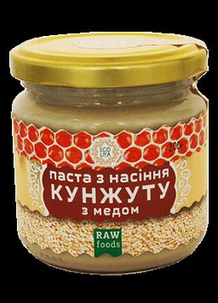 Паста из семян кунжута с медом эколия 200 г