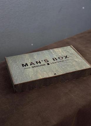 📦 дерев'яна коробка man's box 310×190×40
