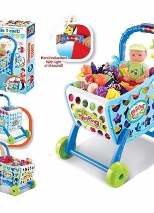 Дитячий ігровий набір візок для супермаркету 008-903а