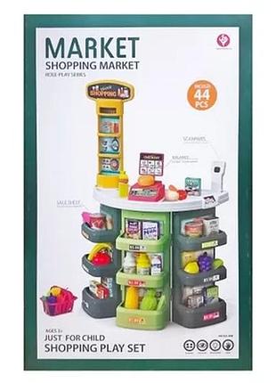 Супермаркет магазин-стійка з продуктами каси 922-06b на батарейках