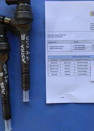 0445110175 форсунка 1.7 cdti opel astra h