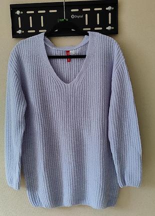 Пуловер оверсайз голубого цвета h&m