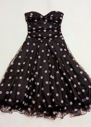 Фатинова сукня у горошок