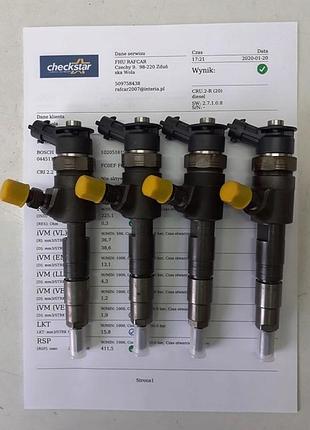 Форсунка citroen peugeot 0445110339 протокол