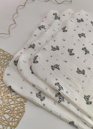 Муслиновые непромокаемые пеленки на трикотажной мембране#6500)