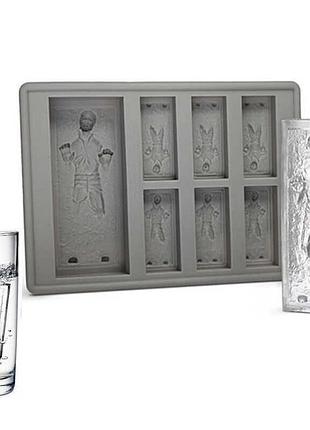 Силиконовая 3d форма для льда star wars хан соло