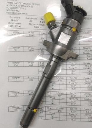 Форсунка psa 1.6 hdi 0445110297 гарантия