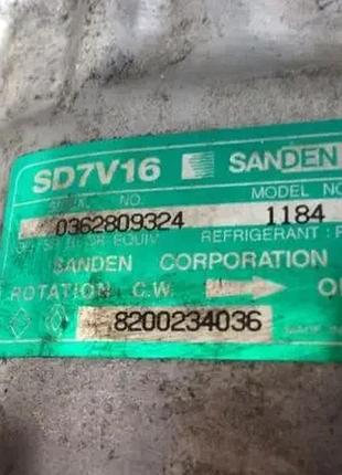 Компрессор кондиционера renault 8200234036 sd7v16 2