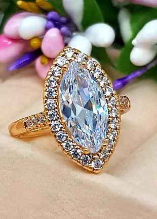 Жіноча каблучка з каменем медичне золото xuping код 3468