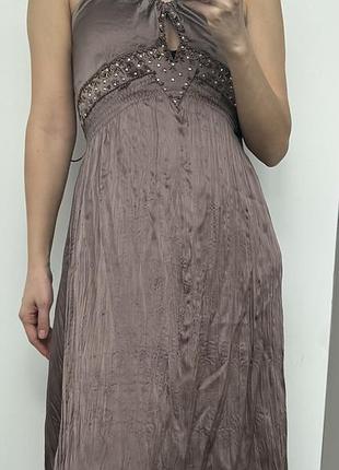 Шовкова сукня з жатого шовку