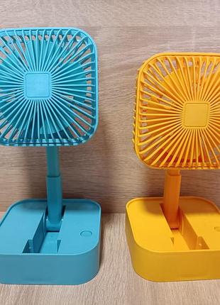 Акумулятор вентилятор на стіл. компактний, зручний освіжаючий.