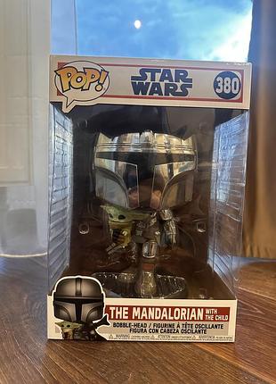 Ігрова фігурка funko pop the mandalorian with the child 380 нова