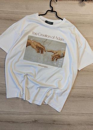 Чоловіча бавовняна футболка оверсайз michelangelo primark p l