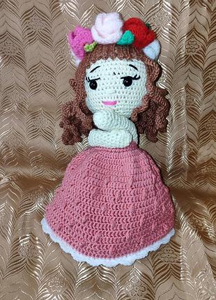 Девочка, мягкая игрушка с аксессуарами, ручная работа