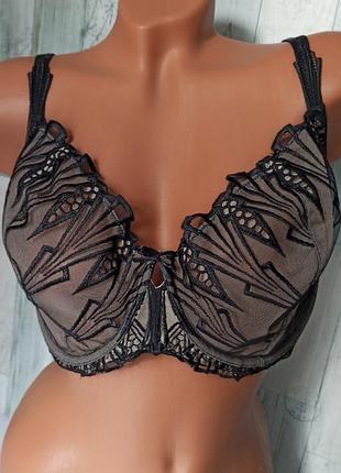 Роскошный бюстгальтер от autograph (marks & spencer) черного цвета с кружевной отделкой.