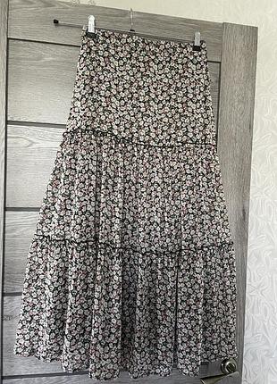 Спідниця максі шифонова