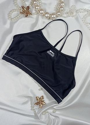 Cпортивный лиф топ для плавания / бассейную спорта верх купальника slazenger