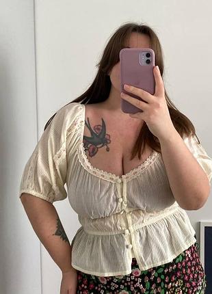 Котоновий топ asos, плюс сайз
