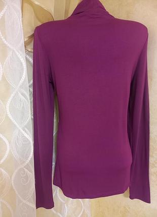 Водолазка maddison 95% cotton фиолетовый цвет s-m8 фото