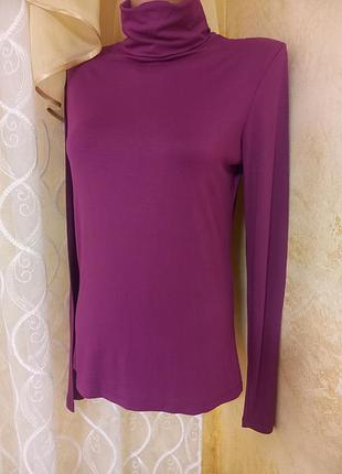 Водолазка maddison 95% cotton фиолетовый цвет s-m6 фото