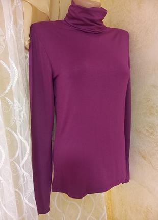 Водолазка maddison 95% cotton фиолетовый цвет s-m7 фото