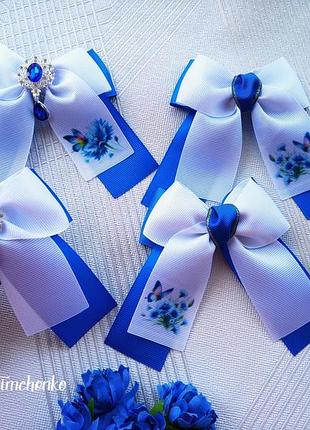 Бантики с васильками