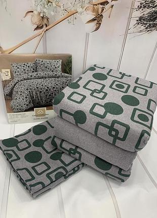 Постельное белье фланелевое байковое евро размер cotton collection 06
