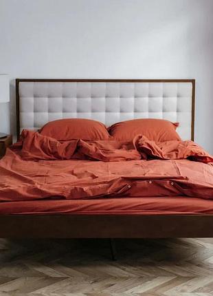 Постельное белье евро вареный хлопок limasso terracota luxe
